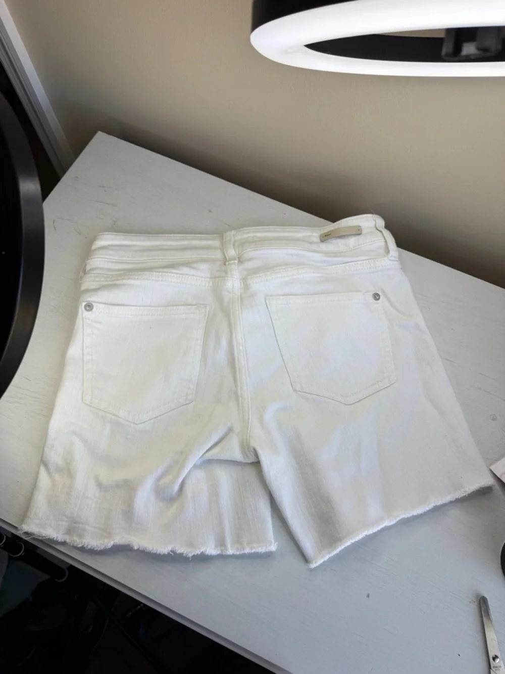 Anthropologie Pilcro & Letterpress Mid Rise Slim Cut Off Shorts Sz 26 - Picture 9 of 14